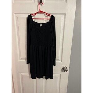 Harper Canyon Long Sleeve Black Dress Size L(10-12) New Without Tag